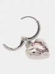 Серьги с подвеской сердце "BARBY PINK LOVE"