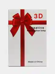 Горчичный подарочный 3D светильник - ночник с кнопкой вкл/выкл, питание USB, подарок на 8 марта