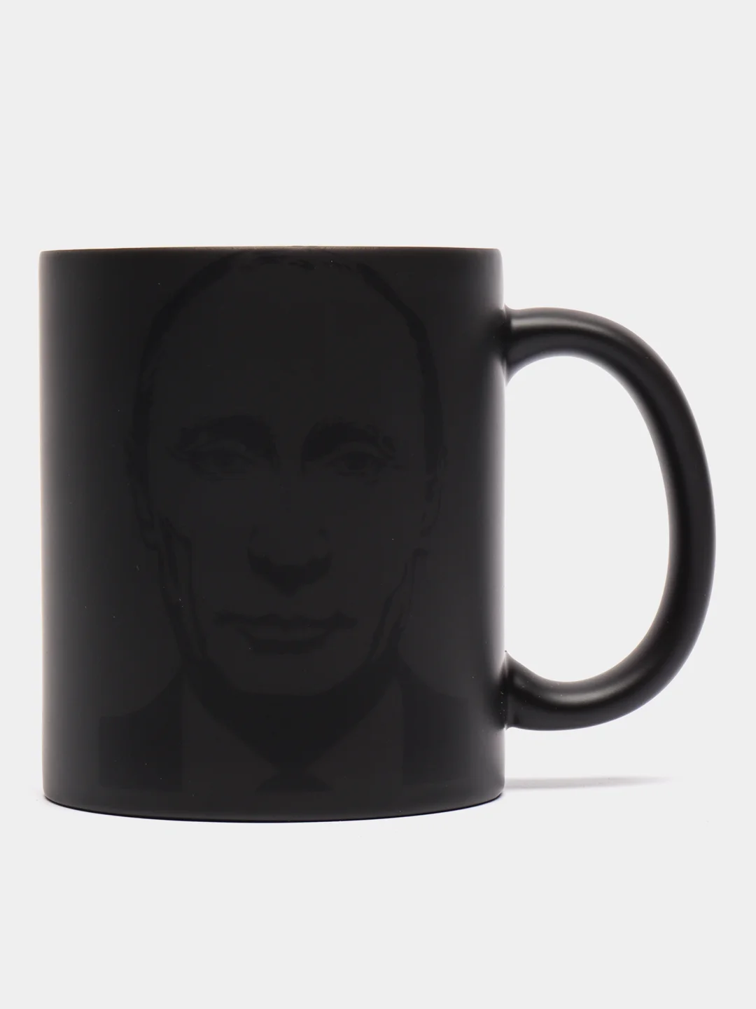 Багровый кружка-хамелеон сувенирная, подарочная с принтом " Путин