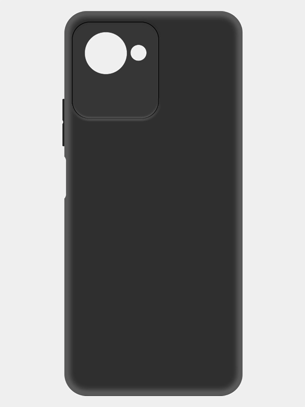Чехол-накладка Krutoff Silicone Case для Realme C30/C30s черный