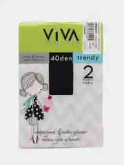 Белый носки детские VIVA Trendy 40 den, 2 пары в уп