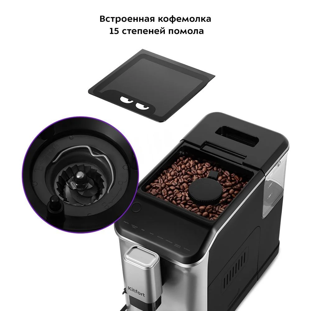 Автоматическая кофемашина Kitfort КТ-7166
