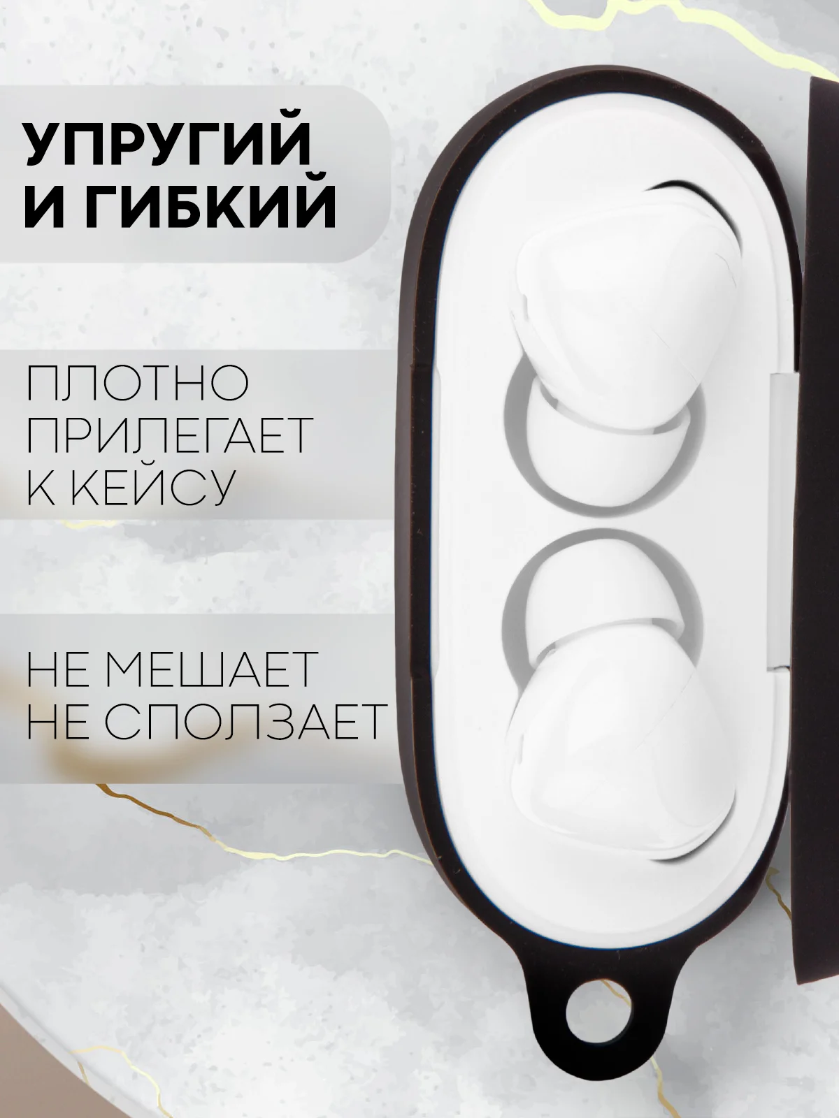 Черный чехол для беспроводных наушников КАРТОФАН Honor Choice Earbuds X3 Lite матовый силиконовый