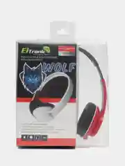 Красный наушники полноразмерные проводные ELTRONIC Wolf 4445