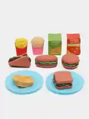 Игрушки "Фрукты и овощи" на липучках/Набор продуктов/Овощи/Фрукты/ПиццаПосуда/Корзина/Торт