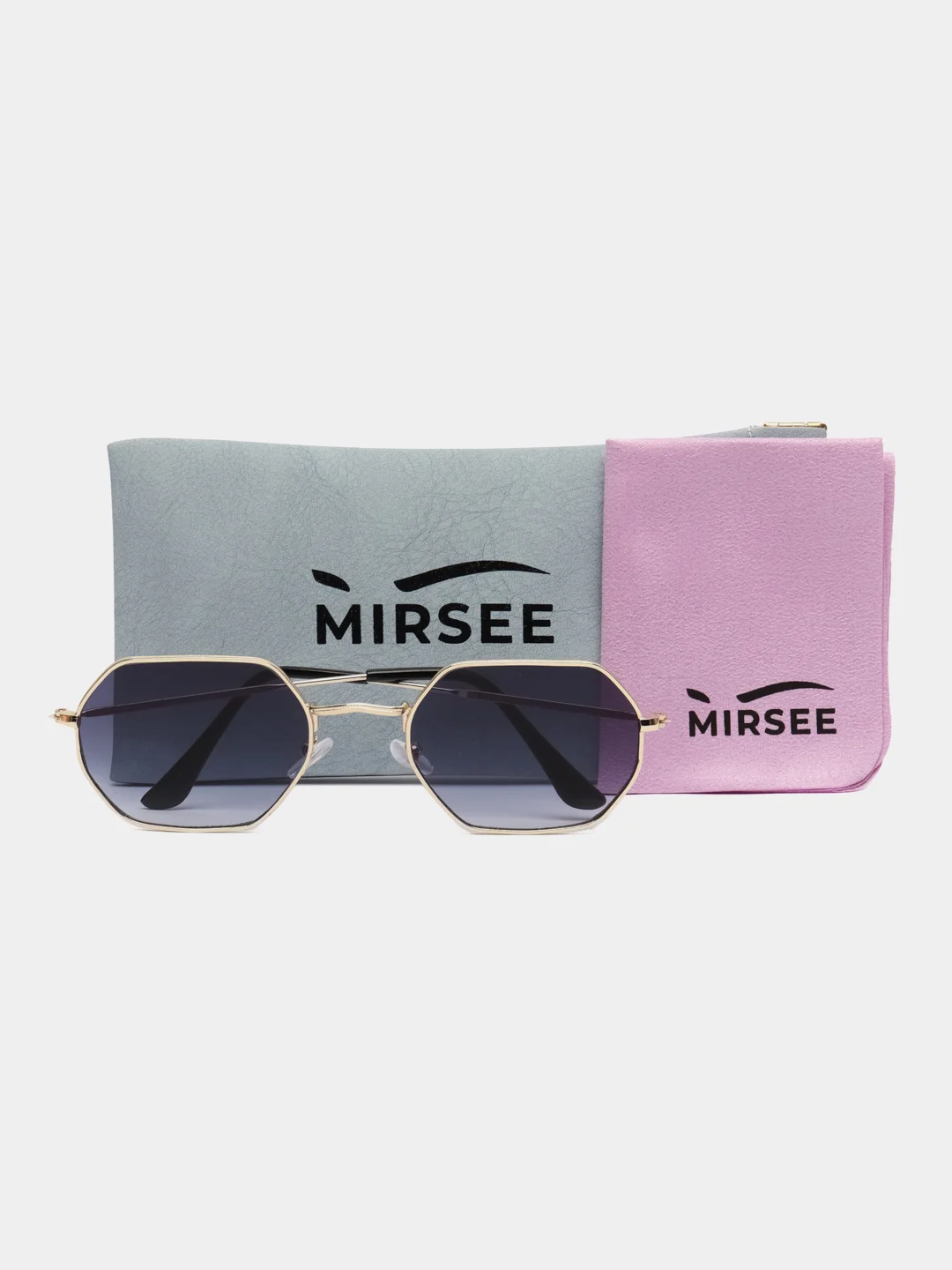 Золотой очки солнцезащитные MIRSEE женские, квадратные