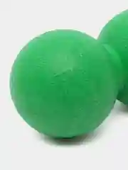 Зеленый мяч массажный двойной для МФР, йоги и фитнеса