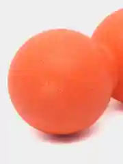 Оранжевый мяч массажный двойной для МФР, йоги и фитнеса