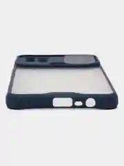 Синий чехол для Realme C20, C21, C11, Реалми С20, С21, С11 с защитой камеры, прозрачный