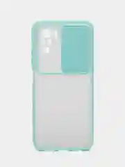 Бирюзовый чехол для Xiaomi Redmi Note 10 с защитой камеры, Xiaomi Redmi Note 10s , прозрачный