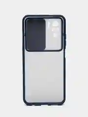 Темно-синий чехол для Xiaomi Redmi Note 10 с защитой камеры, Xiaomi Redmi Note 10s , прозрачный