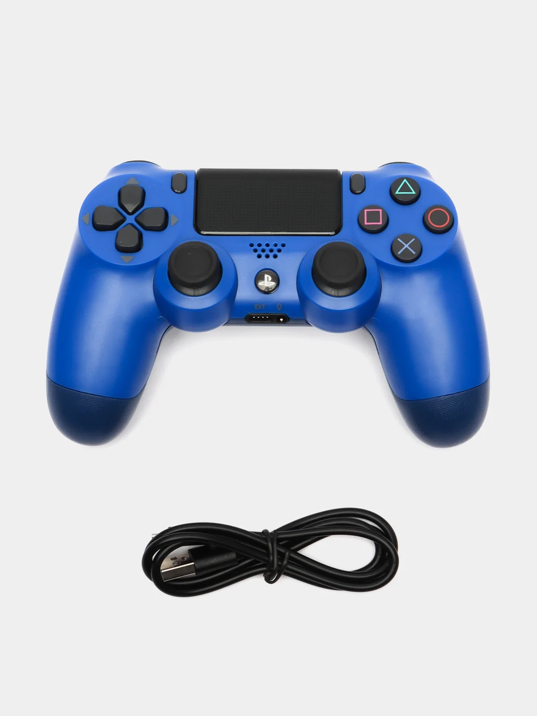 Синий геймпад джойстик для PS4, телефона и ПК, беспроводной, с виброотдачей
