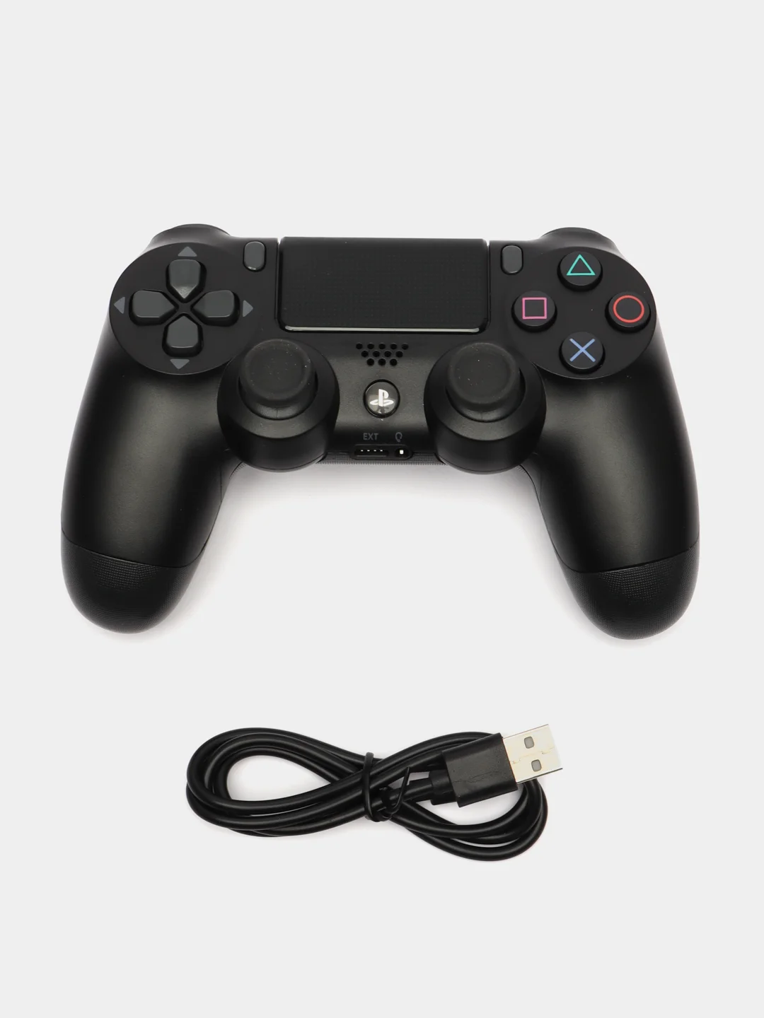 Черный геймпад джойстик для PS4, телефона и ПК, беспроводной, с виброотдачей