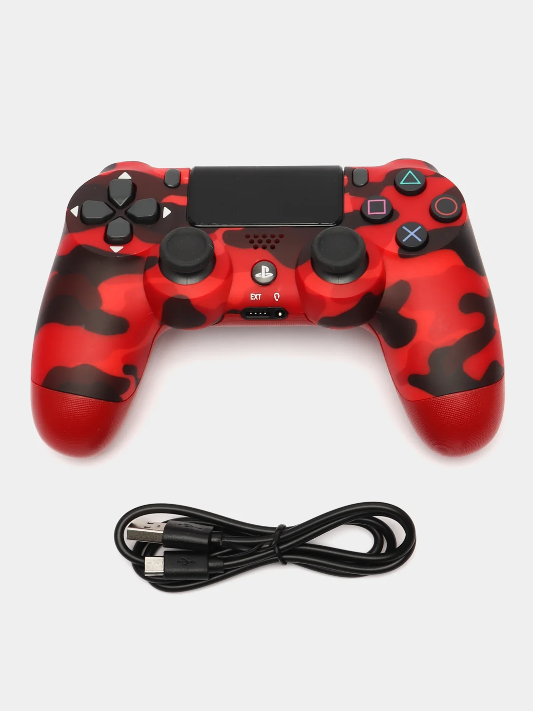 Багровый геймпад джойстик для PS4, телефона и ПК, беспроводной, с виброотдачей