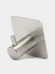 Серый металлик крючок настенный, самоклеящийся, стальной