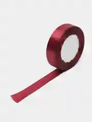 Бордовый лента атласная  20 мм Длина 23 метра