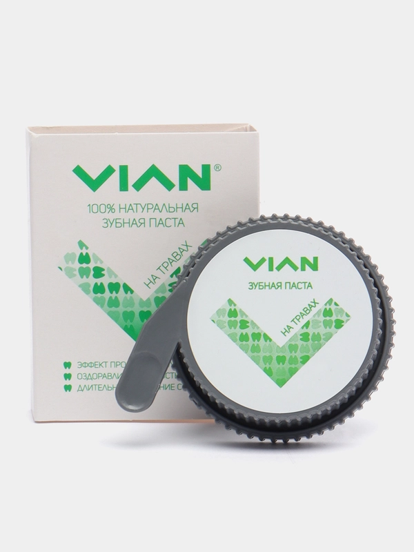 Твердая зубная паста на травах виан VIAN гипоаллергенная