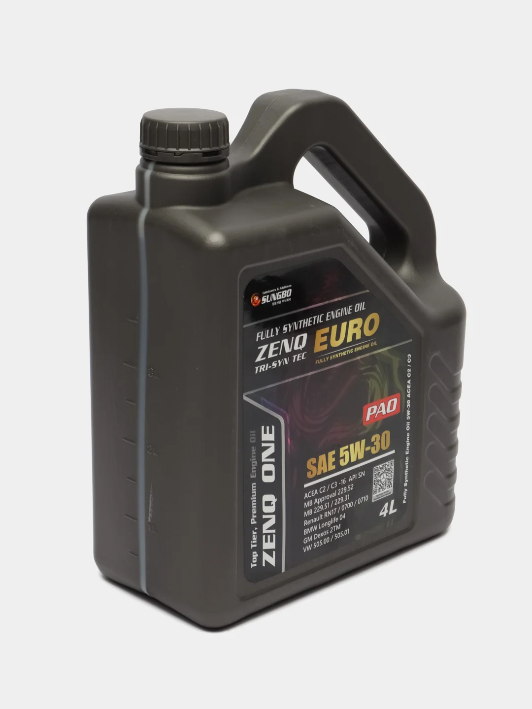 Масло моторное полностью синтетическое ZENQ ONE EURO 5W-30, 4л