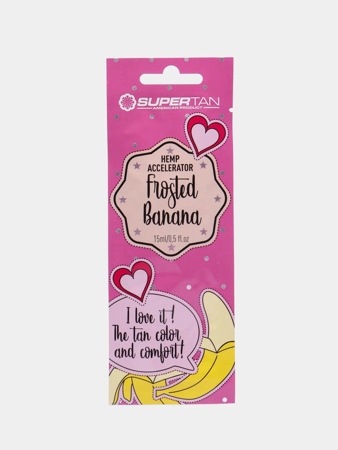 Саше 1штука и 2шт, Supertan Frosted Banana усилитель, крем для загара 1шт=15 мл