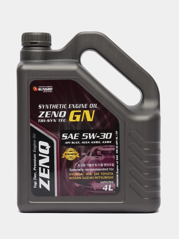Масло моторное синтетическое Zenq GN 5W-30, 4л