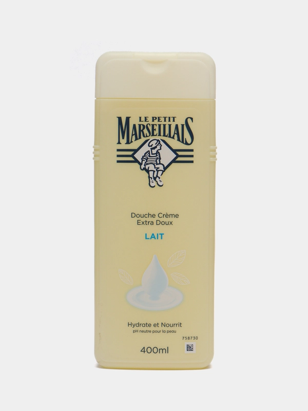 Le Petit Marseillais гель для душа парфюмированный, унисекс, 400 мл, "Молоко"