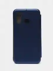 Синий чехол книжка с карточкой для Samsung A40