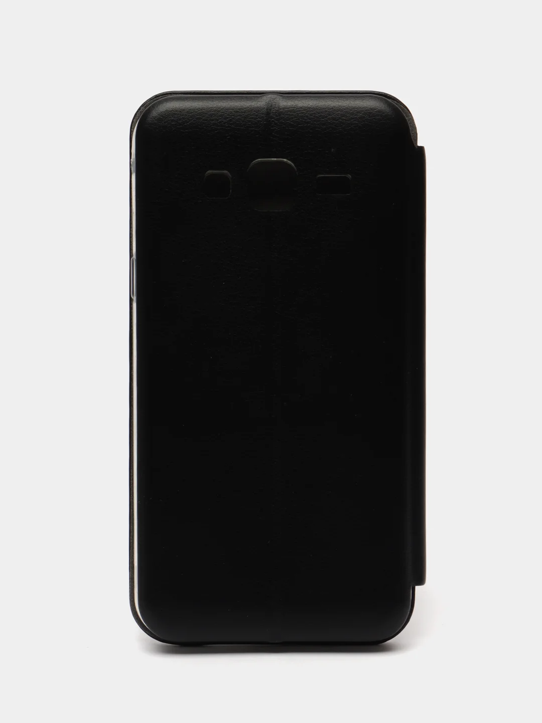 Черный чехол книжка с карточкой для Samsung J3 2016