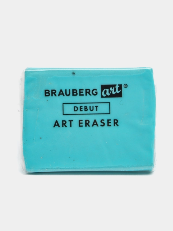 Ластик-клячка художественный BRAUBERG ART "DEBUT", 40х36х10 мм, мягкий, голубой