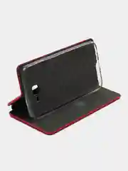 Красный чехол книжка с карточкой для J4 Core