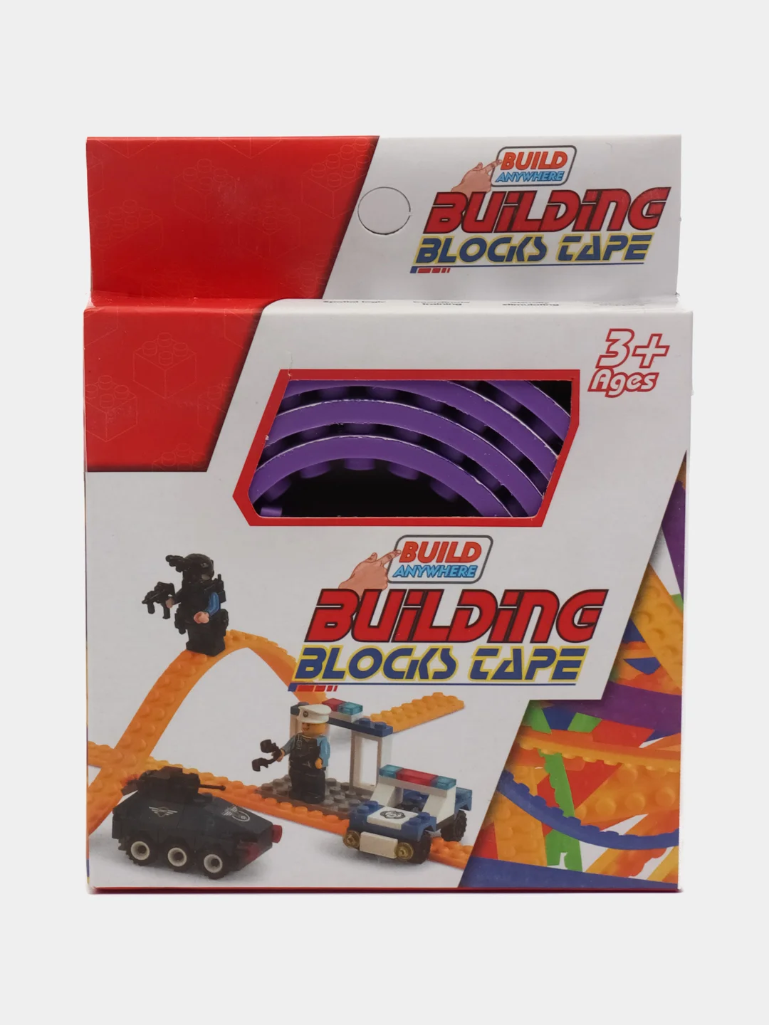 Фиолетовый резиновый блок для конструктора, 90 см, совместимо с лего (LEGO)