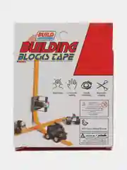 Красный резиновый блок для конструктора, 90 см, совместимо с лего (LEGO)