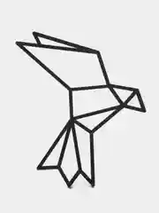 Декоративные птицы на стену 5 штук / Панно настенное / Декоративная 3D картина
