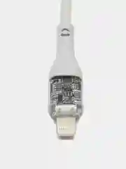 Серый кабель Hoco U115 с Type-C на Lightning 20W для зарядки и передачи данных с LED-ДИСПЛЕЕМ