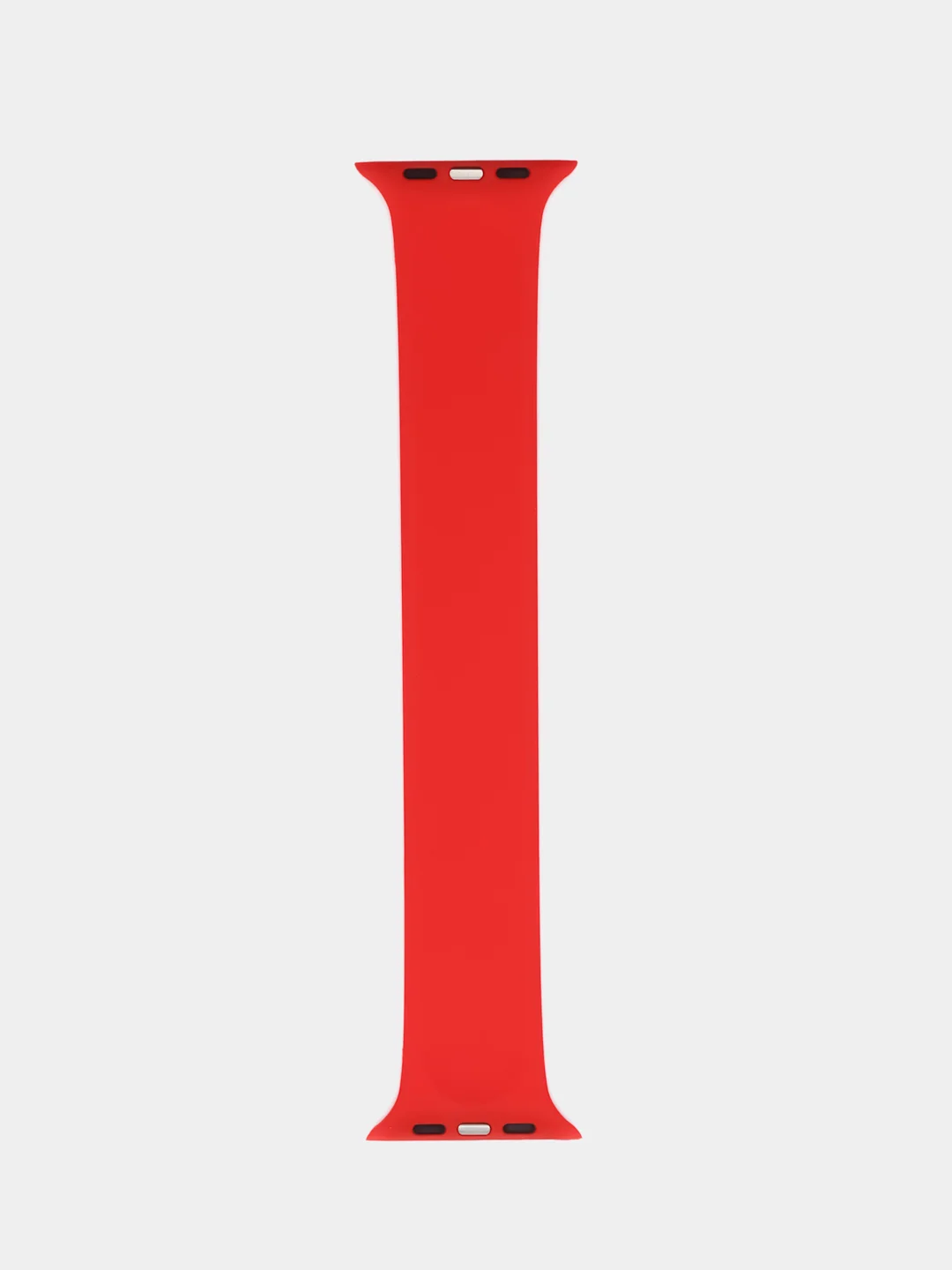 Красный силиконовый моно ремешок для часов Apple Watch 1-7, SE