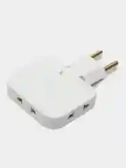 Плоский поворотный тройник для розетки idealim, разветвитель 180 градусов, 3500WT, переходник