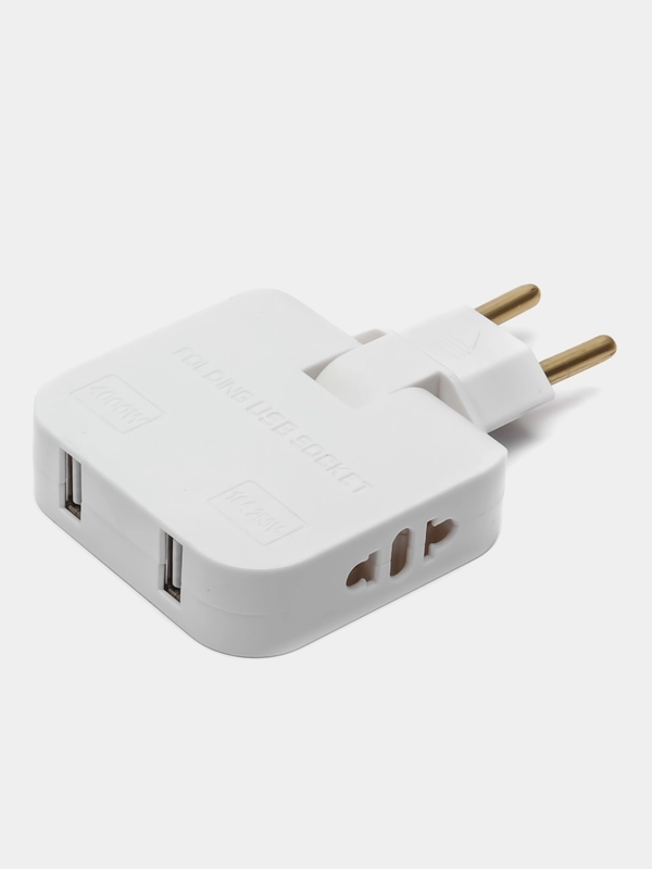 Плоский поворотный тройник с USB для розетки idealim, разветвитель, 180 градусов, 4000WT