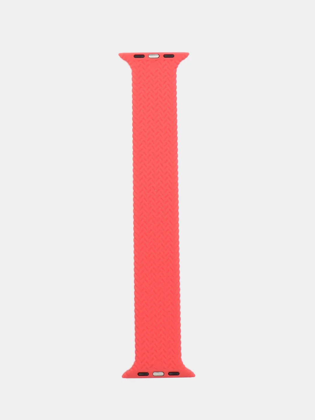 Кораллово-розовый силиконовый моно ремешок для часов Apple Watch 1-7, SE