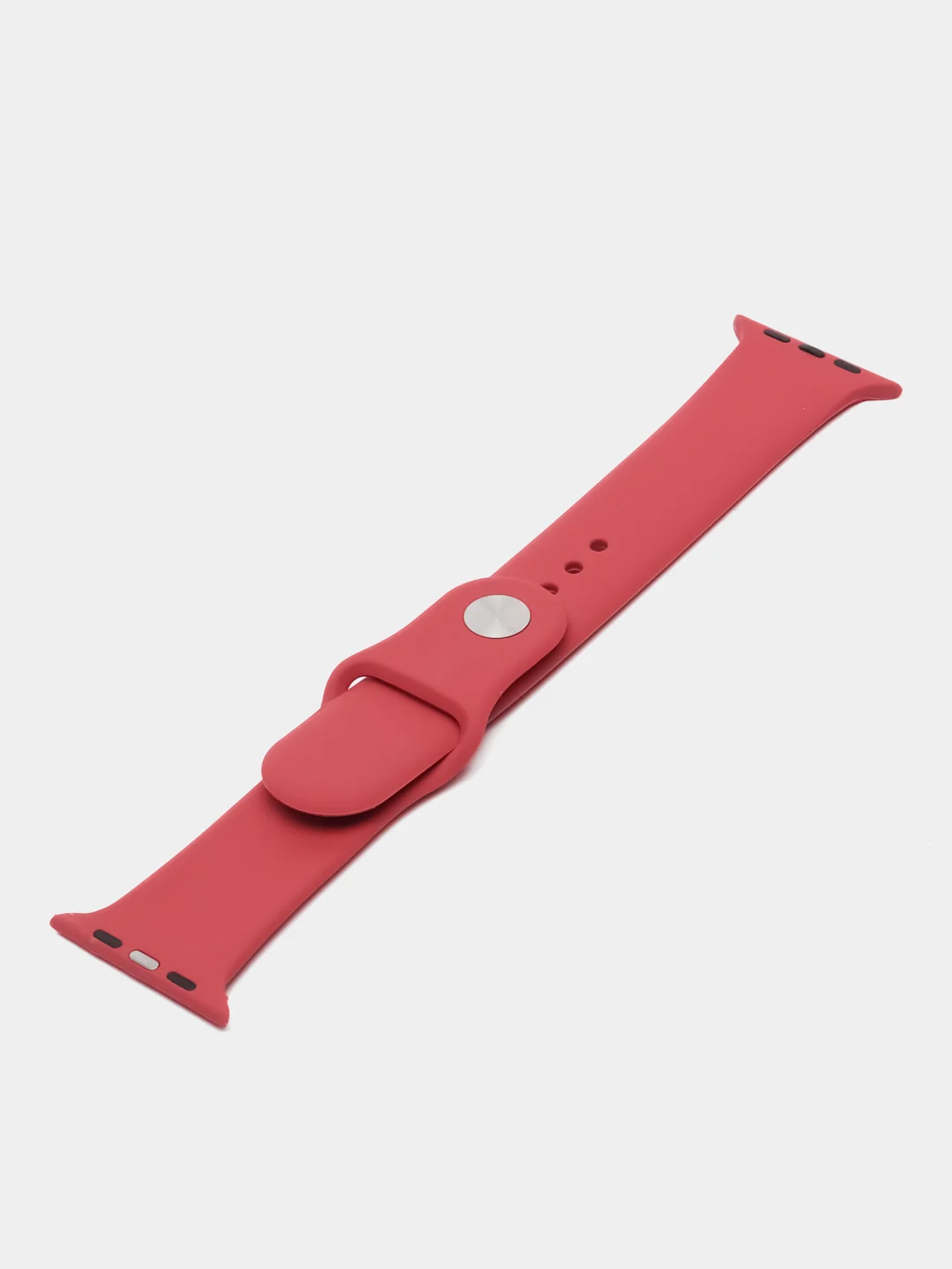 Алый силиконовый ремешок для часов Apple Watch 1-7, SE