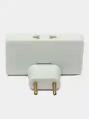 Плоский поворотный тройник для розетки idealim разветвитель 1500WT, комплект 2 шт