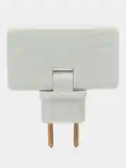 Плоский поворотный тройник для розетки idealim разветвитель 1500WT, комплект 2 шт