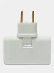 Плоский поворотный тройник для розетки idealim разветвитель 1500WT, комплект 2 шт