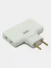 Плоский поворотный тройник для розетки idealim разветвитель 1500WT, комплект 2 шт
