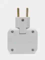 Плоский поворотный тройник для розетки idealim разветвитель 3500WT, комплект 2 шт
