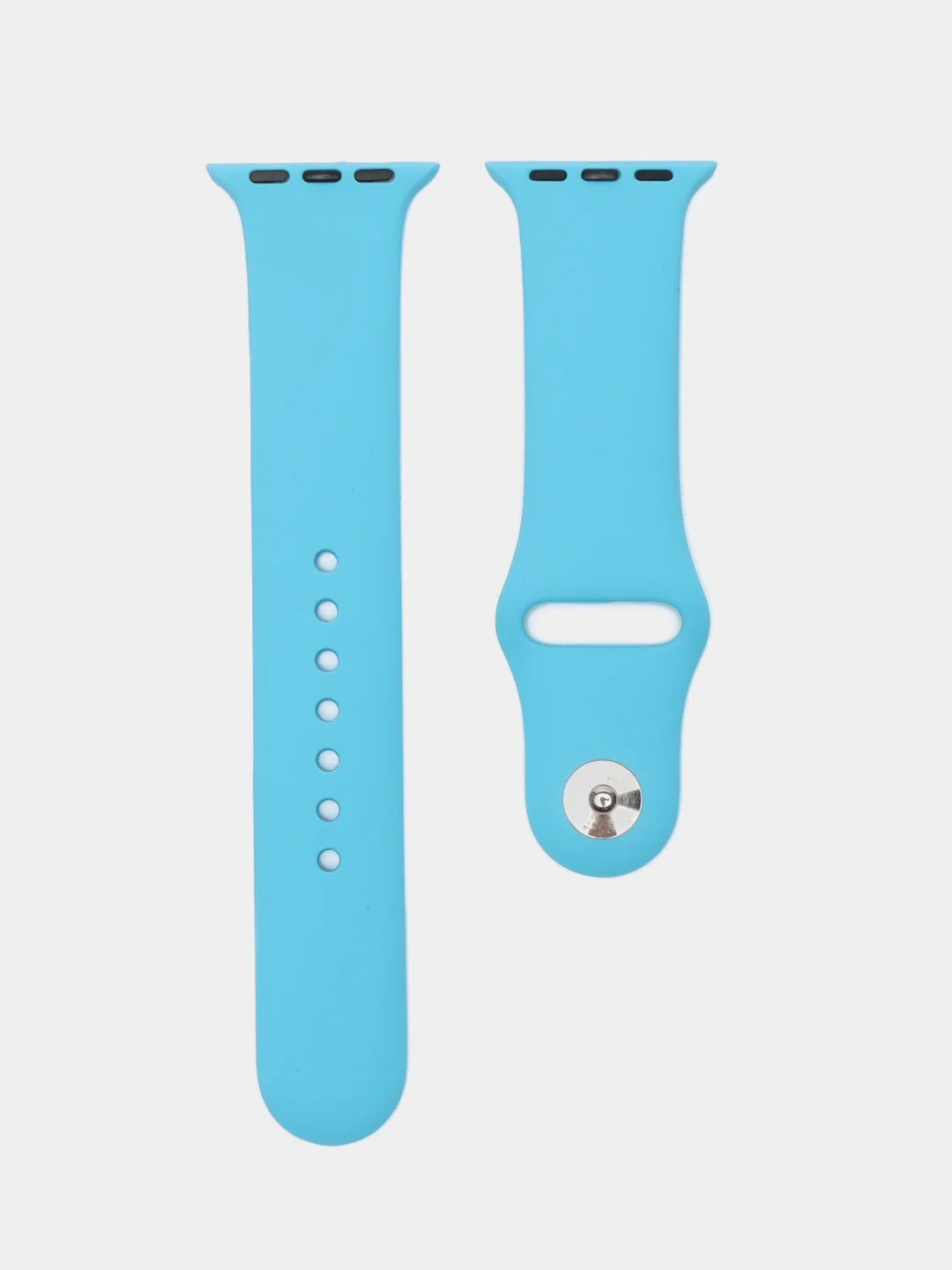 Лазурный силиконовый ремешок для часов Apple Watch 1-7, SE