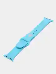 Лазурный силиконовый ремешок для часов Apple Watch 1-7, SE