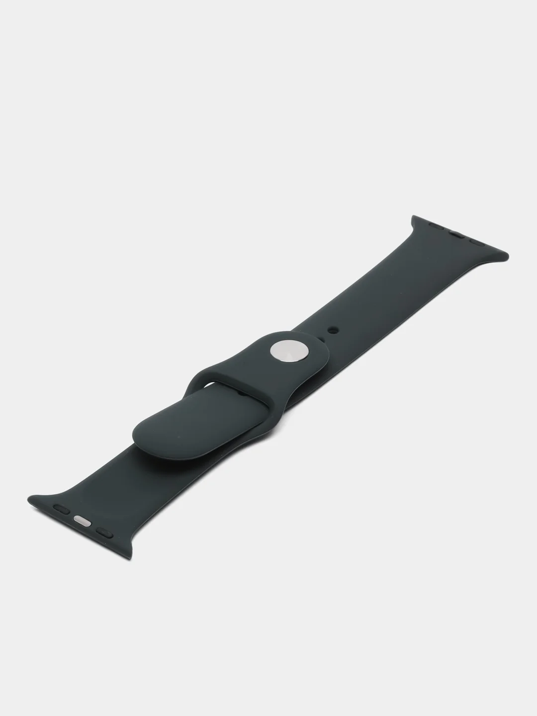 Лесной зеленый силиконовый ремешок для часов Apple Watch 1-7, SE