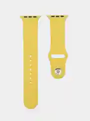 Светло-жёлтый силиконовый ремешок для часов Apple Watch 1-7, SE