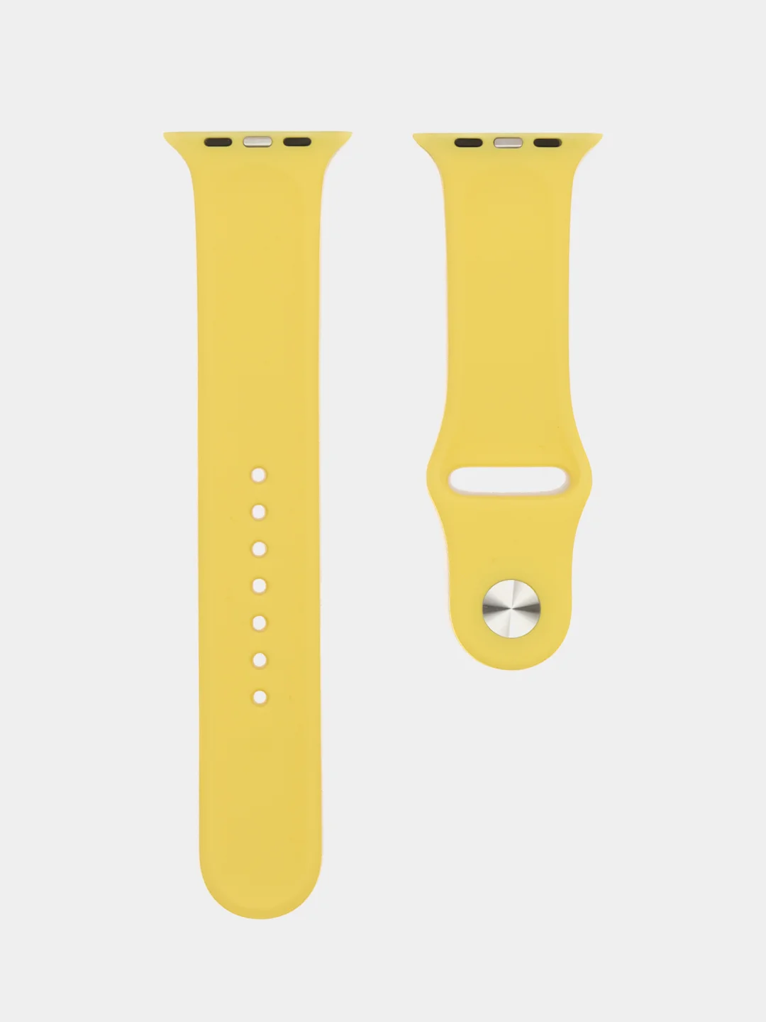 Светло-жёлтый силиконовый ремешок для часов Apple Watch 1-7, SE