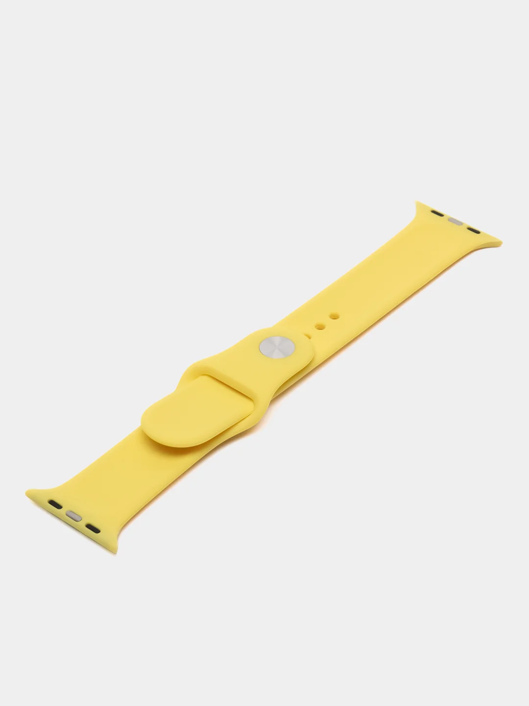 Светло-жёлтый силиконовый ремешок для часов Apple Watch 1-7, SE