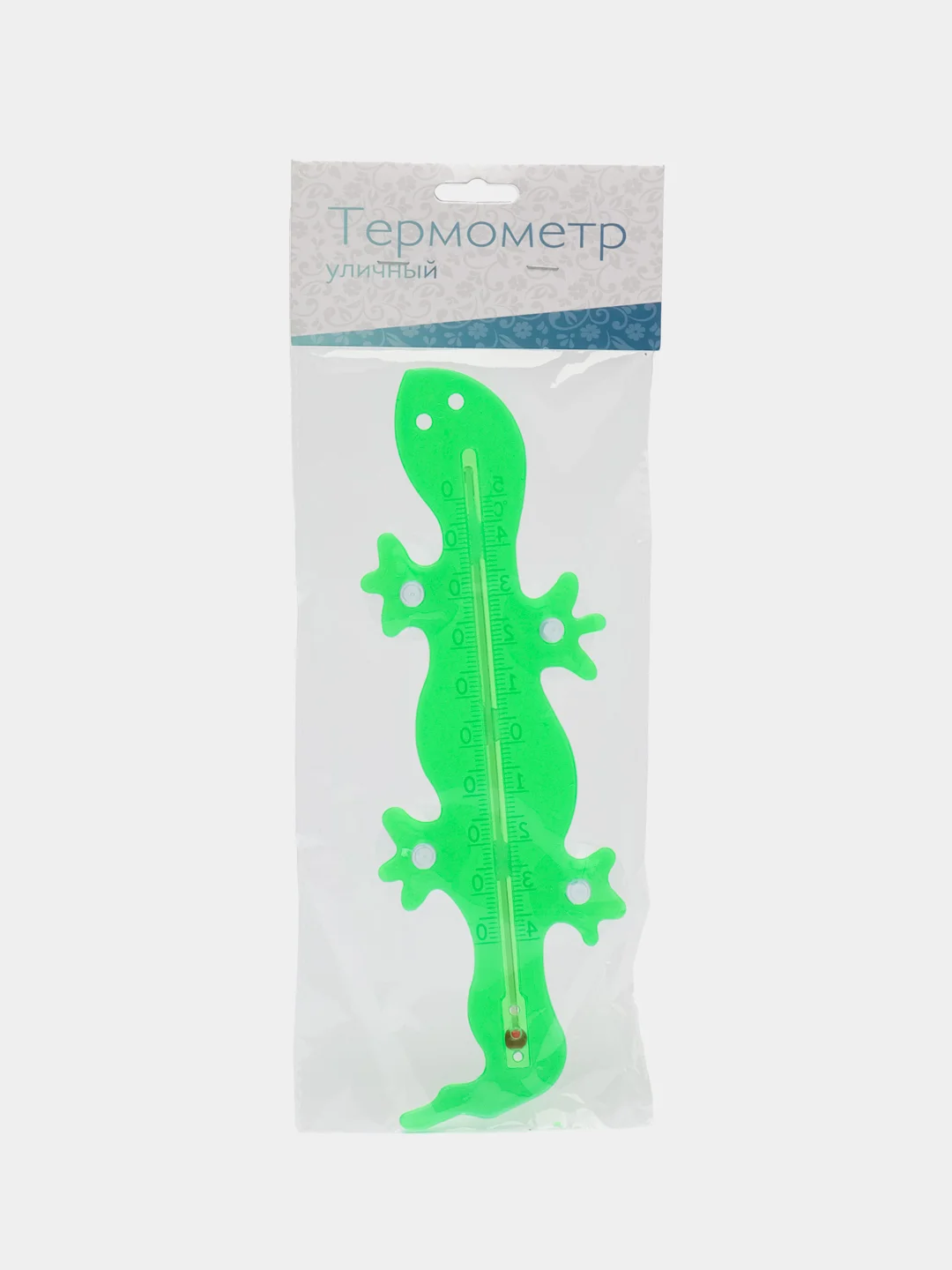 Термометр уличный "Ящерка", оконный, на присосках ящерица